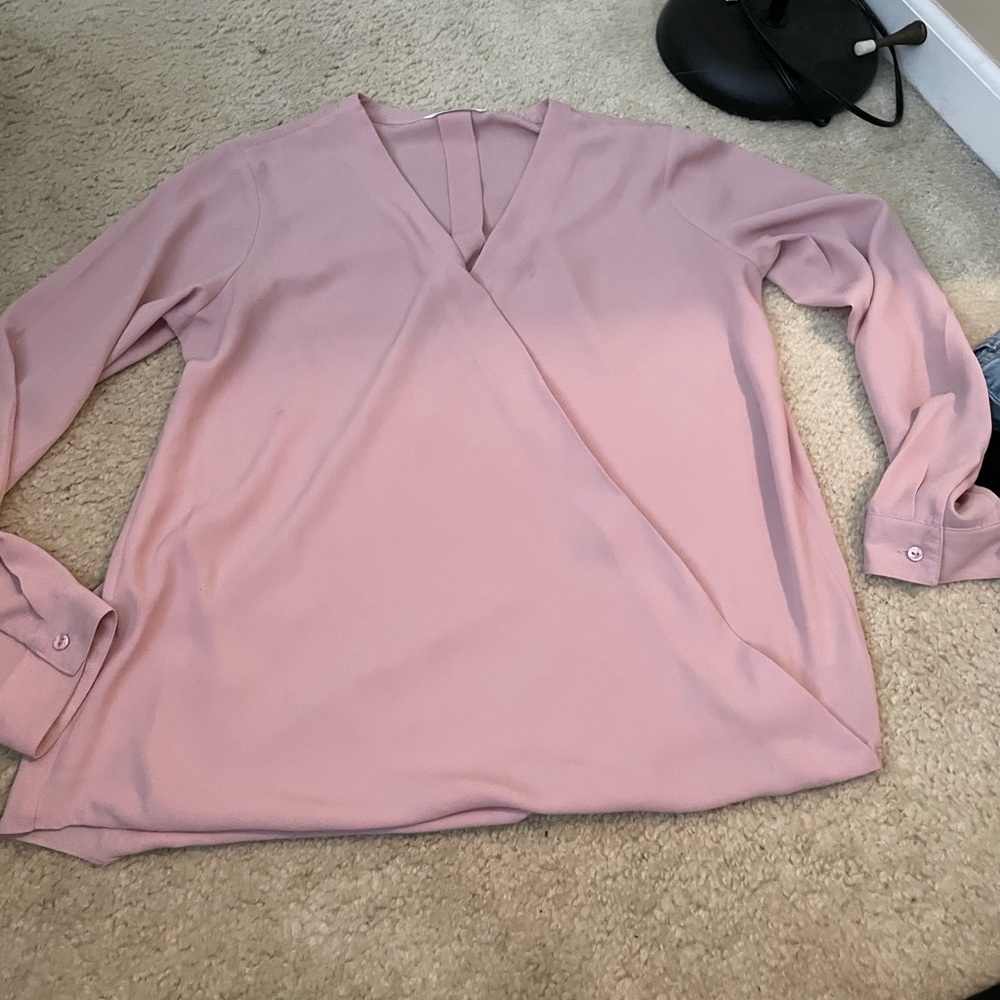 V- neck Long-sleeve dress top